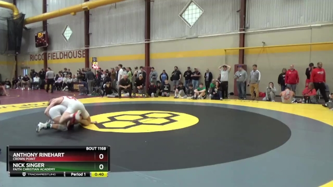 165 lbs Cons. Round 6 - Anthony Rinehart, Crown Point vs Nick Singer ...