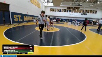 126 lbs Cons. Round 5 - Jeremiah Moore, All Saints Episcopal vs Parker Oskui, St. Mark`s School Of Texas