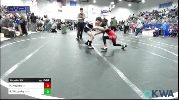 85 lbs Round Of 16 - Kaden N. Hughes, Del City Little League vs Rocky Witcosky, Team Nomad