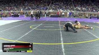 D3-106 lbs Quarterfinal - Haydn Nutt, Dundee HS vs Josmar Perez, Brandywine HS