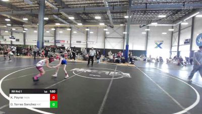 58 lbs Rr Rnd 1 - Kensi Payne, Thunder Mountain WC vs Dahlia Torres Sanchez, Mat Demon WC