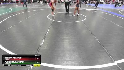 110 lbs Cons. Round 3 - Jesirra Persaud, Liberty vs Aafrin Muhammad, Lynbrook