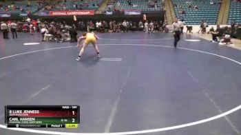 184 lbs Cons. Round 2 - Carl Hansen, Montana State-Northern vs 8 Luke Jenness, Northwestern