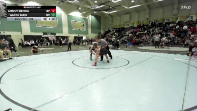 128 lbs Champ. Round 2 - Landon Bernal, Imperial vs Aaron Klein, Poway