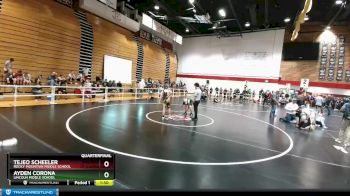 110 lbs Quarterfinal - Ayden Corona, Lincoln Middle School vs Tejeo Scheeler, Rocky Mountain Middle School