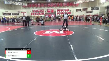 40 lbs Cons. Semi - Cal Boehlke, No Nonsense Wrestling vs Lincoln Anderson, DGF