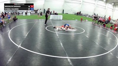 100 lbs Brooklyn Swisher, Tennessee vs Kyndal Halgren, Utah