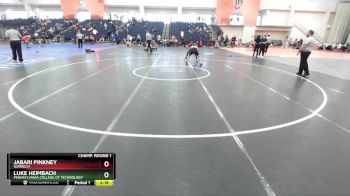 125 lbs Cons. Round 4 - Jabari Pinkney, Norwich vs Luke Heimbach, Pennsylvania College Of Technology