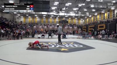 92 lbs Quarters - Dathyn Smith, Iowa vs Owen Davis, Western Dubuque Wrestling Club