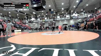 138 lbs Semifinal - Scarlett Webb, Sperry HS Girls vs Riley Handkins, Broken Arrow JH Girls