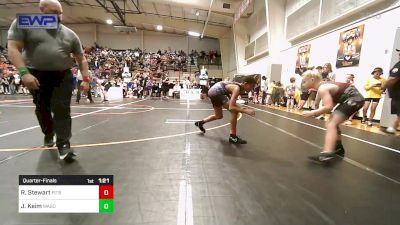 90 lbs Quarterfinal - Rayon Stewart, Pitbull Wrestling Academy vs Jace Keim, Wagoner Takedown Club