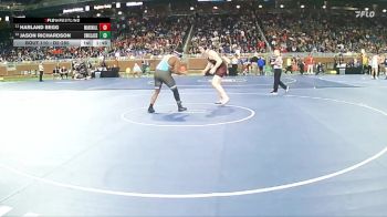 D2-285 lbs Champ. Round 1 - Harland Begg, Marshall HS vs Jason Richardson, Flint Southwestern Classical Academy