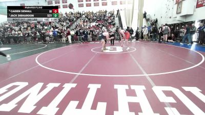 285 lbs Quarterfinal - Caiden Sewall, Bridgewater-Raynham vs Jack Disharoon, Tri-County