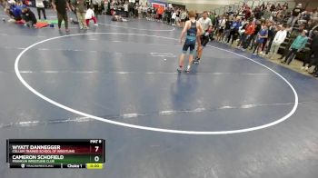 100 lbs Quarterfinal - Cameron Schofield, Franklin Wrestling Club vs Wyatt Dannegger, Collum Trained School Of Wrestling