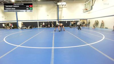 165 lbs Quarterfinal - Zachary Gibson, St. Francis vs Cesar Cruz, Red Roots Wrestling Club