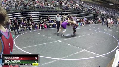 185 lbs Round 2 (4 Team) - Olivia Martinez, Minnesota Storm Blue vs Brienna Glass, Kansas Lavender Gecko