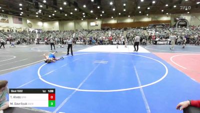 86 lbs Quarterfinal - Tristan Alves, Spring Hills Wrestling vs Michael Gavrilyuk, Sacramento Wrestling Bears