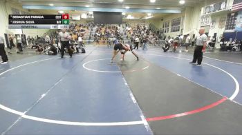 165 lbs Semifinal - Sebastian Parada, Centennial vs Joshua Silva, Mayfair