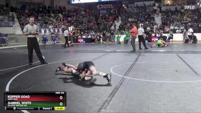 64 lbs Cons. Round 1 - Gabriel White, Olathe Raptor WC vs Kopper Goad, Gray Kids