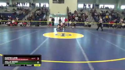 165 lbs Champ. Round 1 - Austin Lamb, Rochester Institute Of Technology vs Hollis Berry, Elmira College