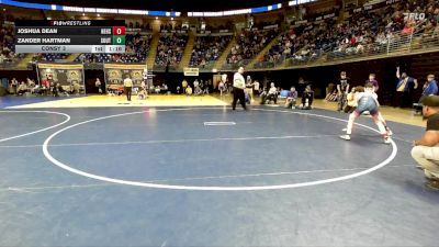 95 lbs Consy 3 - Joshua Dean, Nehsaminy vs Zander Hartman, South Middleton