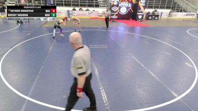 16U Boys - 100 lbs Quarters - Tayden Ringstad, Wisconsin vs Brody Nedens, Montana