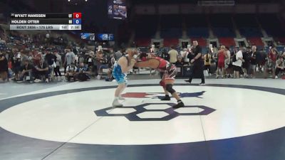 215 lbs Cons. Rd Of 32 - Wyatt Hanssen, Utah vs Holden Otter, Michigan