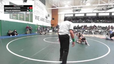 120 lbs Champ. Round 1 - Dallas Rosenthal, Millikan vs Sebastian Bautista, Villa Park