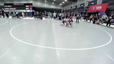 115 lbs Cons. Rd Of 16 - Kya Bell, Hill City Wrestling Club vs Angel Robles, Mayhem WC