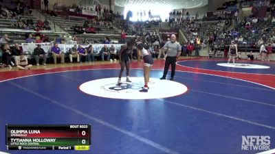 6A 130 lbs Quarterfinal - Tytianna Holloway, Little Rock Central vs Olimpia Luna, Springdale