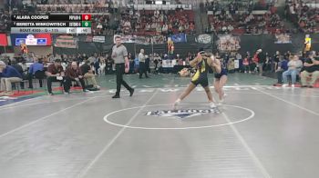 G - 115 lbs Cons. Round 5 - Beretta Winkowitsch, Cut Bank (Girls) vs Alara Cooper, Poplar (Girls)