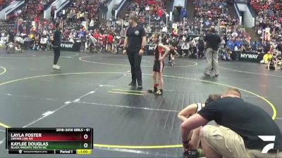 61 lbs Cons. Round 3 - Layla Foster, Center Line WC vs Kaylee Douglas, Black Knights Youth WC