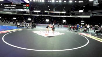 Girls 105 lbs Cons. Round 5 - Isabella Berger, Granger (Girls) vs Shaniya Tarula, Toppenish (Girls)