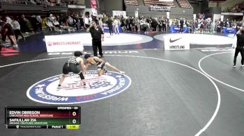 65 lbs Quarterfinal - Safiullah Zia, Ground Creatures Wrestling vs Edvin Obregon, Lancaster High School Wrestling