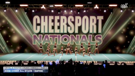 Zone Cheer All-Stars - Empire [2026 L3 Youth - Flex - Small Day 1] 2026 CHEERSPORT National All Star Cheerleading Championship