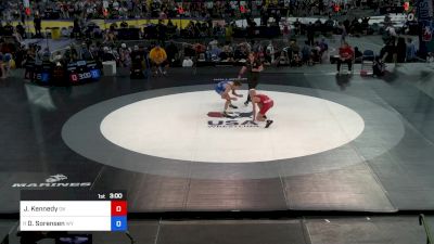 120 lbs Cons 64 #1 - Jaxon Kennedy, OK vs Dylan Sorensen, WY