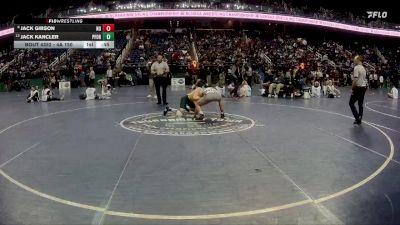 4A 150 lbs Cons. Semi - Jack Kancler, Pine Forest vs Jack Gibson, Northwest Guilford High School