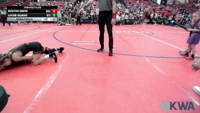64 lbs Semifinal - Boston Smith, Arkansas City Takedown Club vs Locke Gilman, WTC