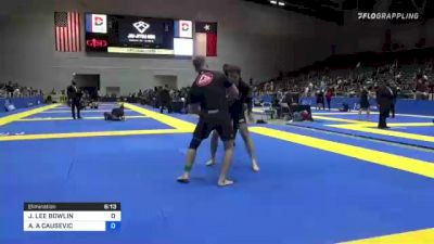 JOSHUA LEE BOWLIN vs ALLEN A CAUSEVIC 2021 World IBJJF Jiu-Jitsu No-Gi Championship