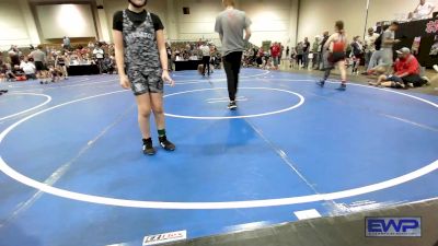 91-100 lbs Rr Rnd 3 - Harley Miller, HURRICANE WRESTLING ACADEMY vs Gracelyn Wilbur, Predator Wrestling