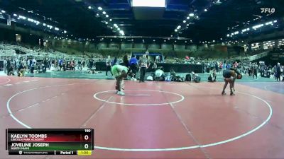 190 lbs Cons. Round 5 - Kaelyn Toombs, Lincoln Park Academy vs Joveline Joseph, North Miami