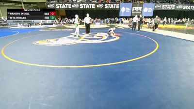 Girls 3A 100 lbs Champ. Round 1 - Mya Robles, Peninsula (Girls) vs Karsyn O`Dell, Walla Walla (Girls)