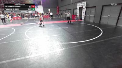 70 lbs Cons. Round 2 - Gabriel Gehring, Slinger vs Jaxsyn Cherry, Wilmot Jr. Panthers Wrestling Club