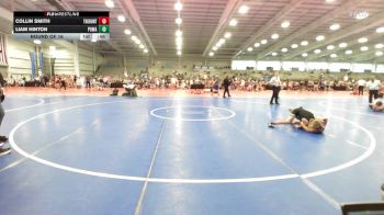 90 lbs Round Of 16 - Collin Smith, The Hunt Wrestling Club Black vs Liam Hinton, POWA