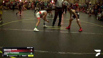 92 lbs Cons. Round 3 - Josiah Mazariego, Aliens vs Brayden Hoppe, Bridgewater