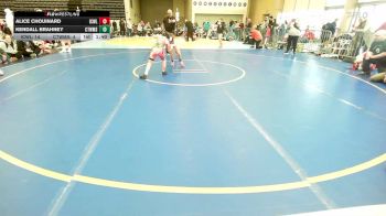 70 lbs Rr Rnd 2 - Alice Chouinard, ICWL Bruisers Girls vs Kendall Brahney, CT Whale Girls