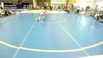 70 lbs Rr Rnd 2 - Alice Chouinard, ICWL Bruisers Girls vs Kendall Brahney, CT Whale Girls