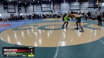 132 lbs Round 2 (3 Team) - Caden Carter, GREAT BRIDGE WRESTLING CLUB vs Beck Holtzman, HEADHUNTERS - BLACK