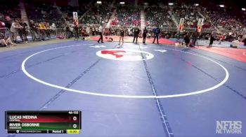 4A-132 lbs Cons. Round 3 - River Osborne, Sheridan vs Lucas Medina, Central