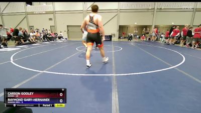 215 lbs Quarters & 1st Wb (16 Team) - Carson Gooley, Idaho vs Raymond Gary-Hernandez, Kansas Red